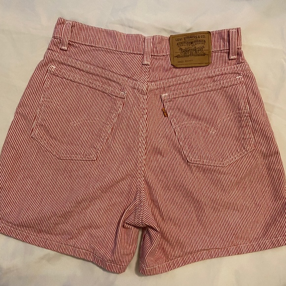 Levi's Pants - Levi ‘s Vintage Red Pinstripe Shorts